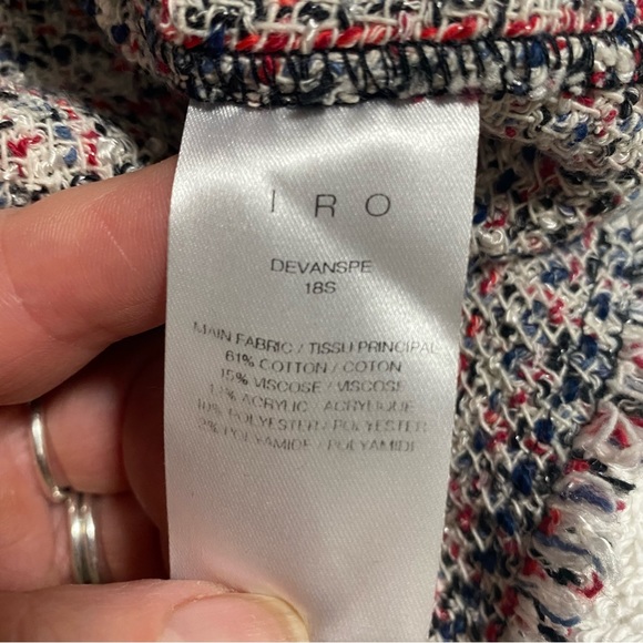 IRO —Devon Tweed Top … size 38 NWOT  ♥️A BEAUTIFUL soft tweed top !! - Picture 13 of 13